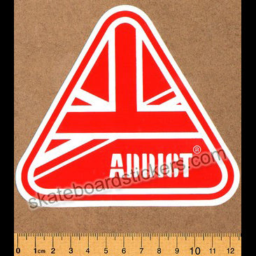 Addict Skateboard Sticker - Flag Red - SkateboardStickers.com