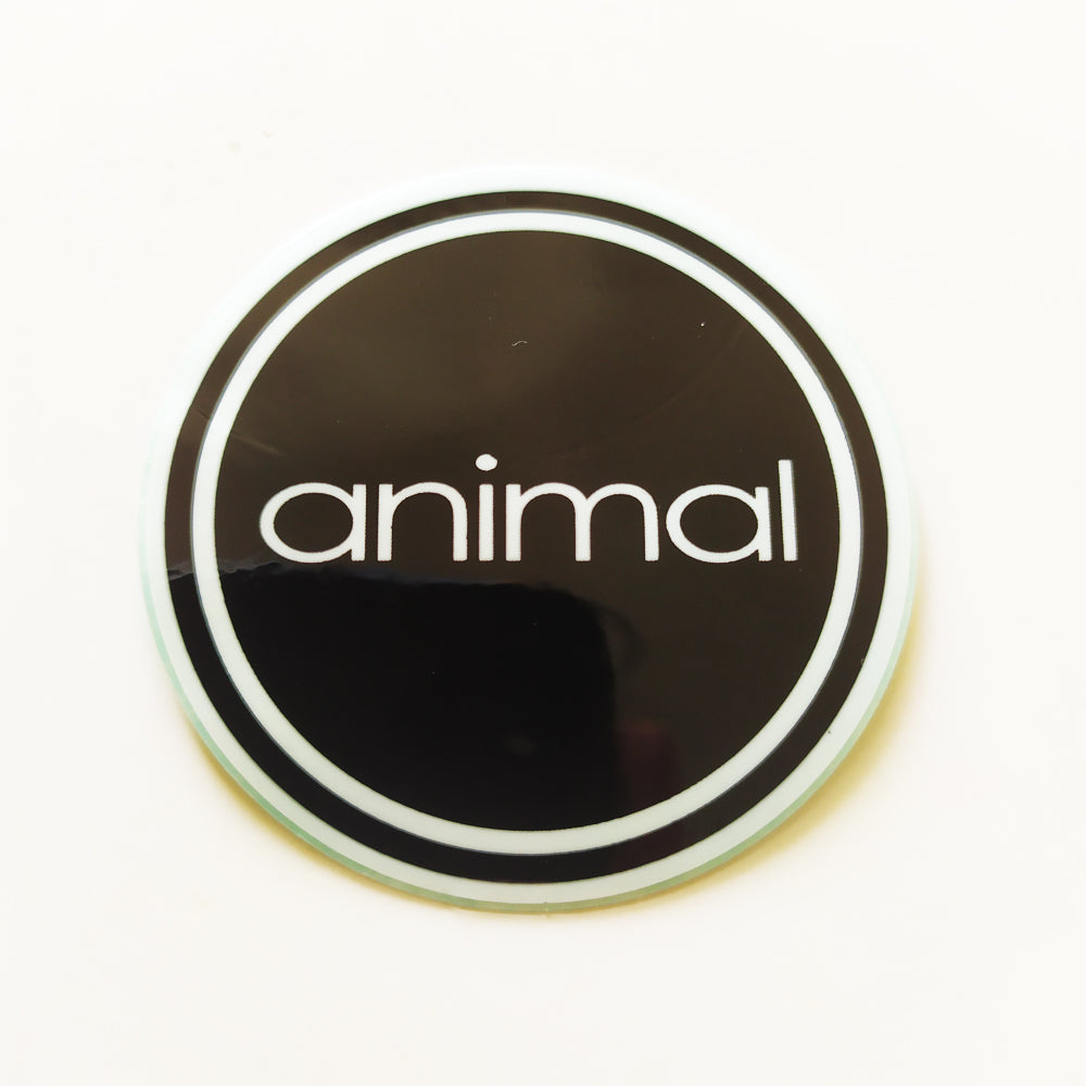 Animal Bikes BMX Sticker / Decal - 5 cm across approx - Black - SkateboardStickers.com