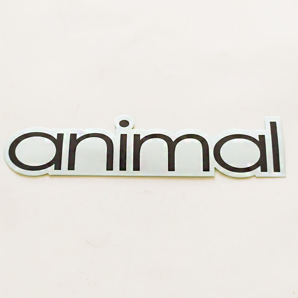 Animal Bikes BMX Sticker / Decal - 20.5 cm across approx - Black / White - SkateboardStickers.com