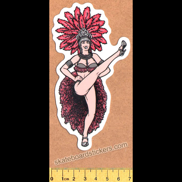 Blind Heritage Brian Lotti Showgirls Skateboard Sticker - SkateboardStickers.com