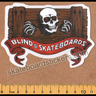 Blind Skateboards Heritage Skull Series Skateboard Sticker - Stocks - SkateboardStickers.com