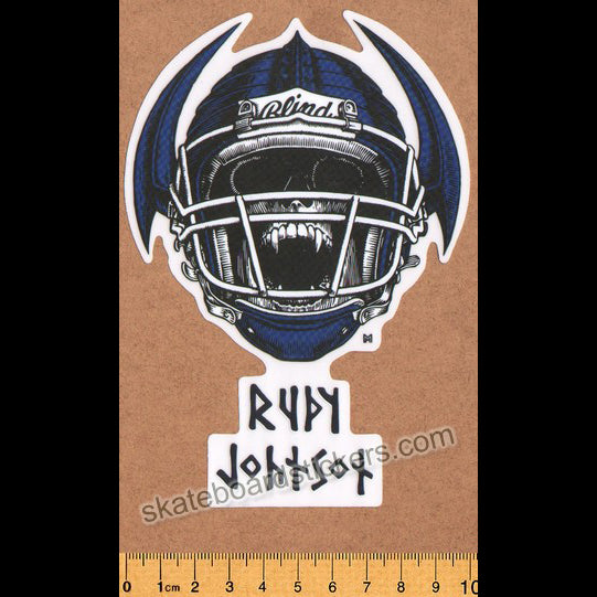 Blind Skateboards Heritage Skull Series Skateboard Sticker - Rudy Johnson - SkateboardStickers.com