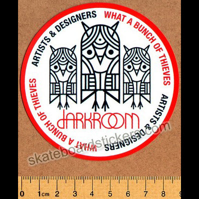 dRKRM / Darkroom Skateboard Sticker - Bunch of Thieves - SkateboardStickers.com