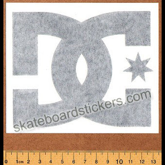 DC Shoe Co. Skateboard Sticker / Rub On Decal - Black - SkateboardStickers.com