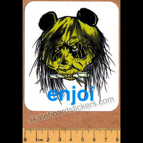Enjoi 80's Head Skateboard Sticker (Zorlac / Pushead Tribute) - SkateboardStickers.com