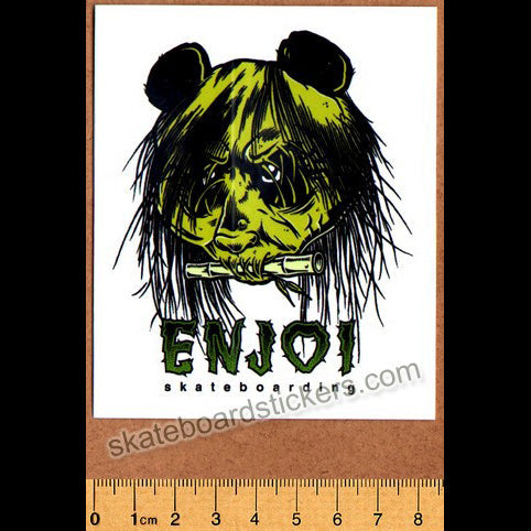 Enjoi 80's Head Skateboard Sticker (Zorlac / Pushead Tribute) - SkateboardStickers.com