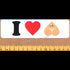 Enjoi I Love Butts Skateboard Sticker - SkateboardStickers.com