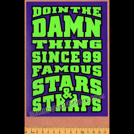 Famous Stars and Straps Skateboard Sticker - SkateboardStickers.com