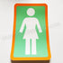 Girl Skateboard Sticker - 15.5 cm high approx - SkateboardStickers.com