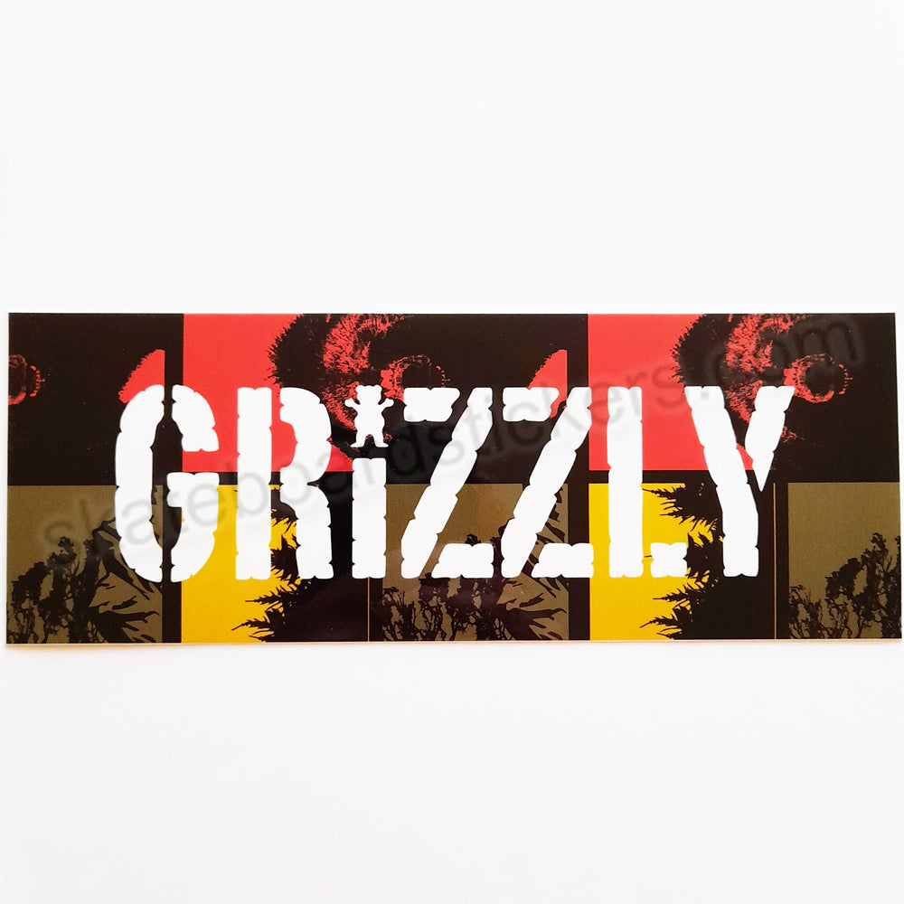 Grizzly Griptape XL Stamp Skateboard Sticker