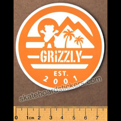 Grizzly Griptape Skateboard Sticker