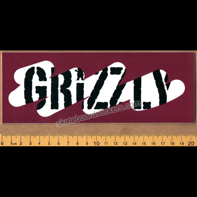 Grizzly Griptape XL Stamp Skateboard Sticker