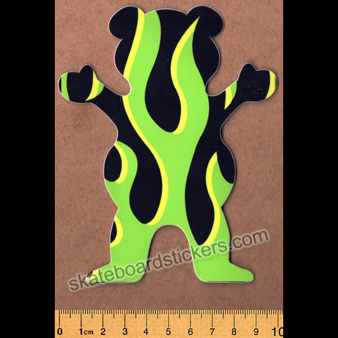 Grizzly Griptape XL Bear Skateboard Sticker