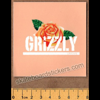 Grizzly Griptape Bear Skateboard Sticker - SkateboardStickers.com