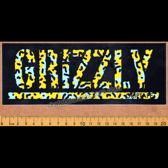 Grizzly Griptape Skateboard Sticker - SkateboardStickers.com