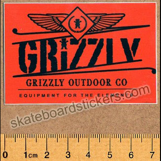 Grizzly Griptape Skateboard Sticker - SkateboardStickers.com