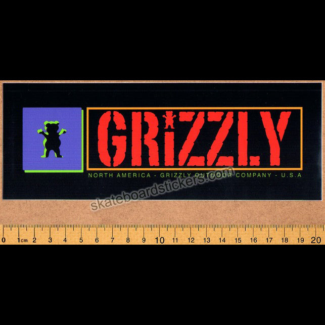 Grizzly Griptape Skateboard Sticker - SkateboardStickers.com