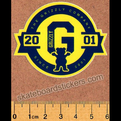 Grizzly Griptape Skateboard Sticker - SkateboardStickers.com