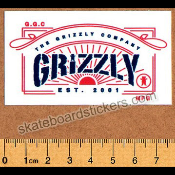 Grizzly Griptape Skateboard Sticker - SkateboardStickers.com