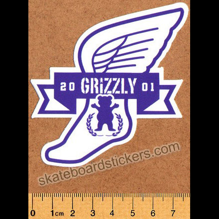 Grizzly Griptape Skateboard Sticker - SkateboardStickers.com