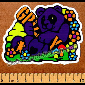 Grizzly Griptape Skateboard Sticker - SkateboardStickers.com