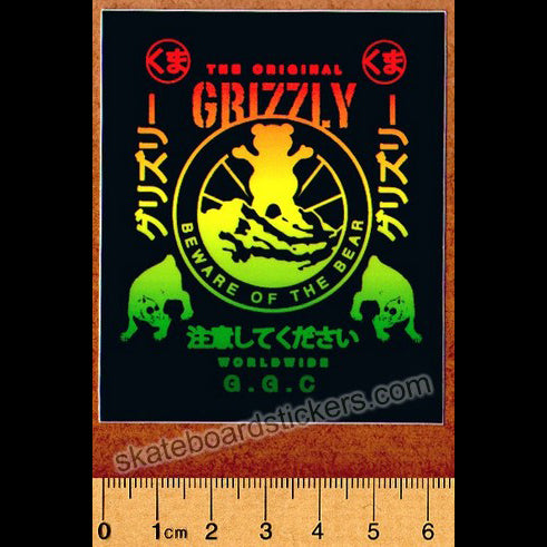 Grizzly Griptape Skateboard Sticker - SkateboardStickers.com