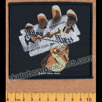 Judas Priest Sew-on Music Patch: British Steel - SkateboardStickers.com