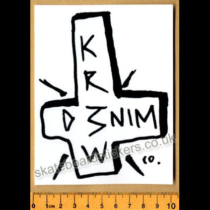 KR3W Skateboard Sticker - SkateboardStickers.com