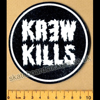 KR3W Skateboard Sticker - SkateboardStickers.com