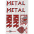 Metal Bikes - Kizz BMX Limited Edition Collectors Sticker Sheet - Silver/Red