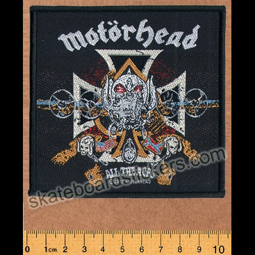 Motorhead Sew-on Music Patch: All The Aces - SkateboardStickers.com