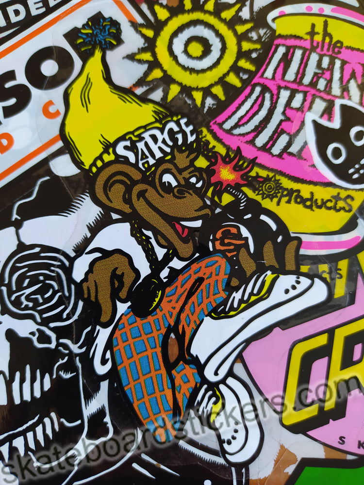 New Deal Official Reissue Skateboard Sticker - Danny Sargent - SkateboardStickers.com