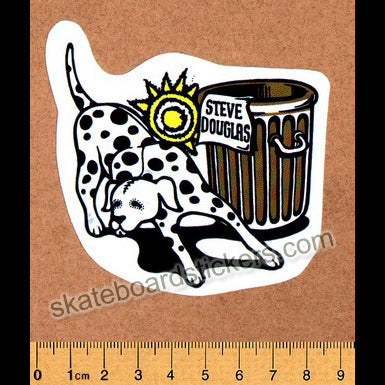 New Deal Official Reissue Skateboard Sticker - Steve Douglas - SkateboardStickers.com