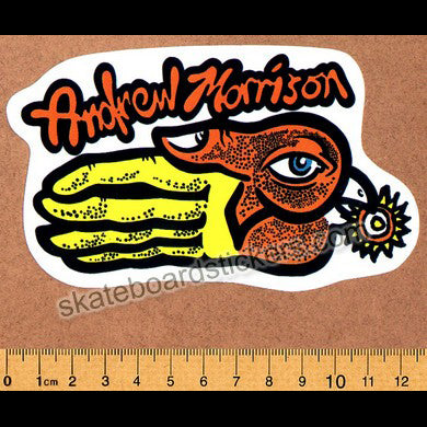 New Deal Official Reissue Skateboard Sticker - Andrew Morrison - SkateboardStickers.com