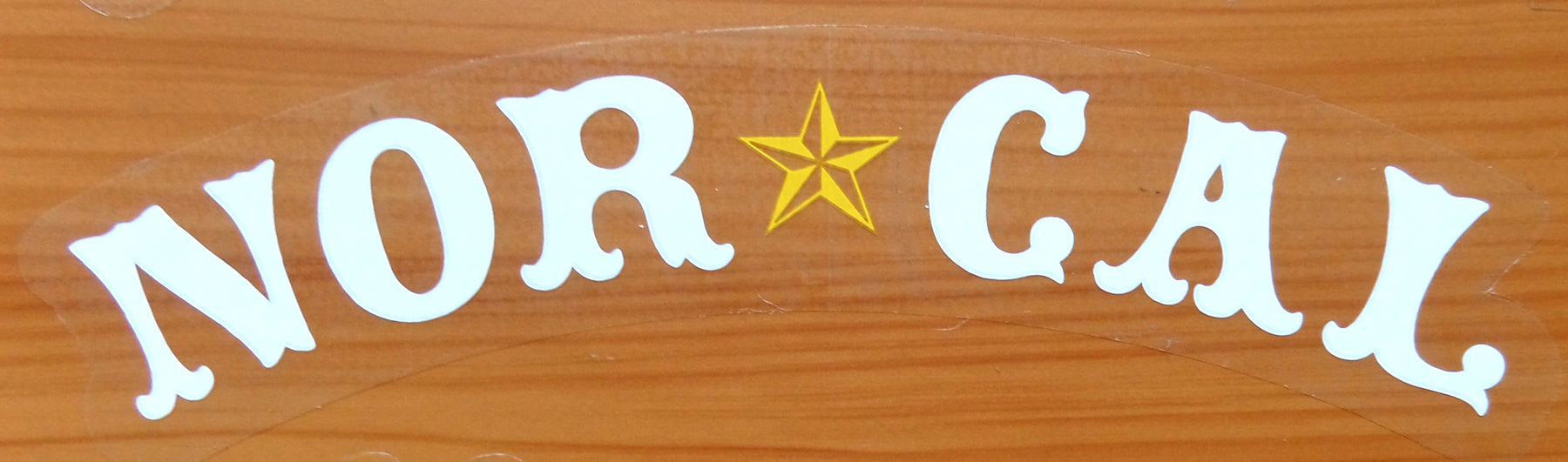 Nor Cal Nautical Skateboard Sticker - White | SkateboardStickers.com