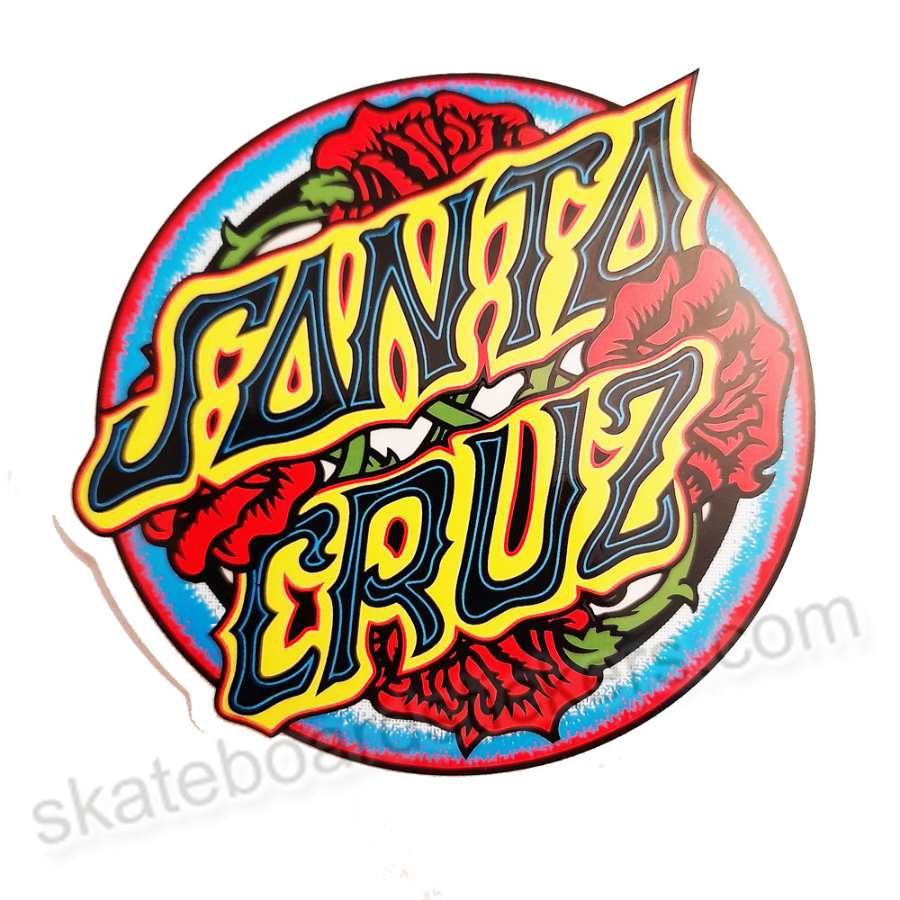 Santa Cruz -Dressen Roses Skateboard Sticker