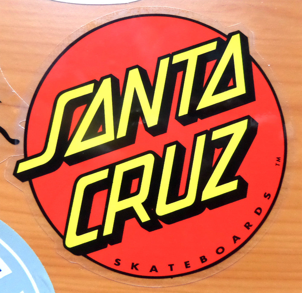 Santa Cruz Classic Dot Skateboard Sticker - SkateboardStickers.com