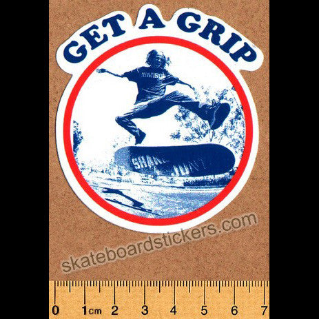 Shake Junt Skateboard Sticker - Get a Grip - SkateboardStickers.com