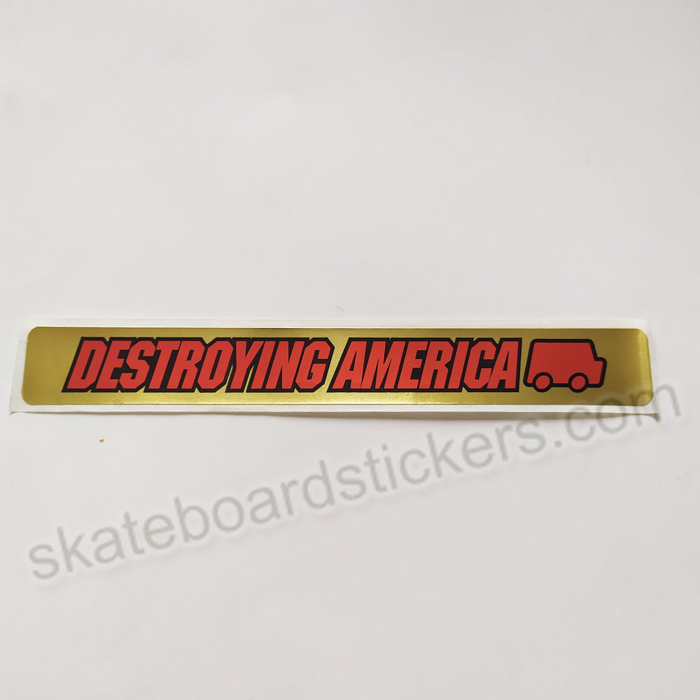 Hook Ups - Destroying America Video Sticker - 15 cm across approx - SkateboardStickers.com