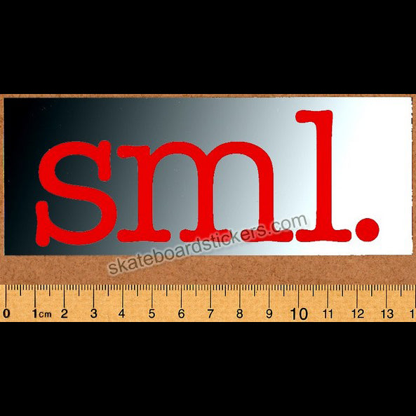 Small Wheels (SML.) Skateboard Sticker - SkateboardStickers.com