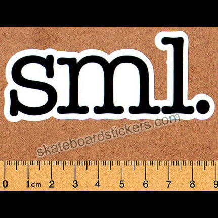 Small Wheels (SML.) Skateboard Sticker - SkateboardStickers.com