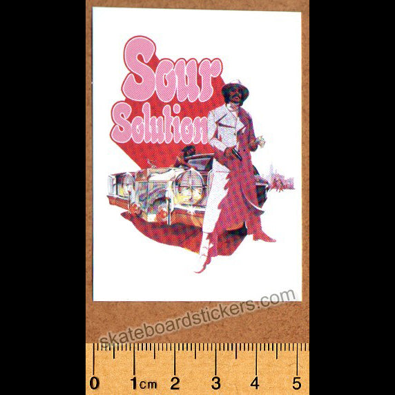 Sour Solution Skateboards Superfly Skateboard Sticker - SkateboardStickers.com