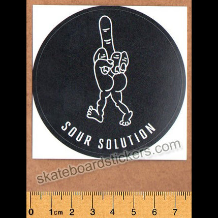 Sour Solution Skateboards Skateboard Sticker - SkateboardStickers.com