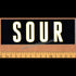 Sour Solution Skateboards Gold Outline Skateboard Sticker - SkateboardStickers.com