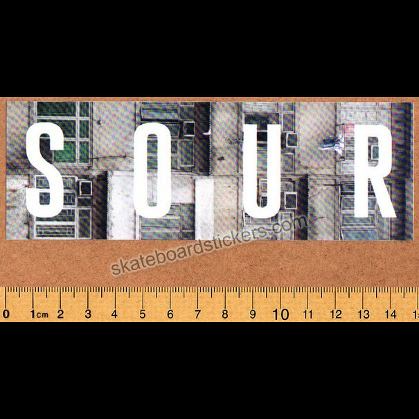 Sour Solution Skateboards Windows Skateboard Sticker - SkateboardStickers.com