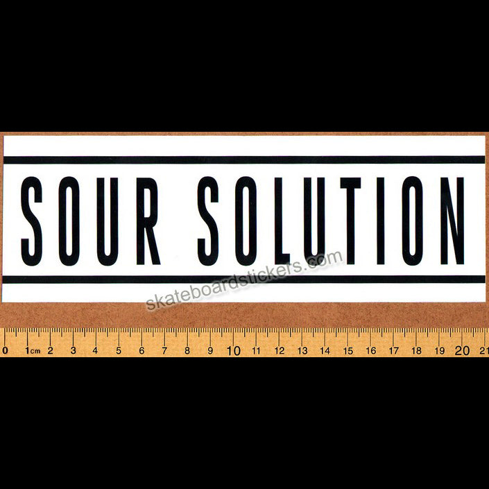 Sour Solution Skateboards Skateboard Sticker - Bumper Sticker - SkateboardStickers.com