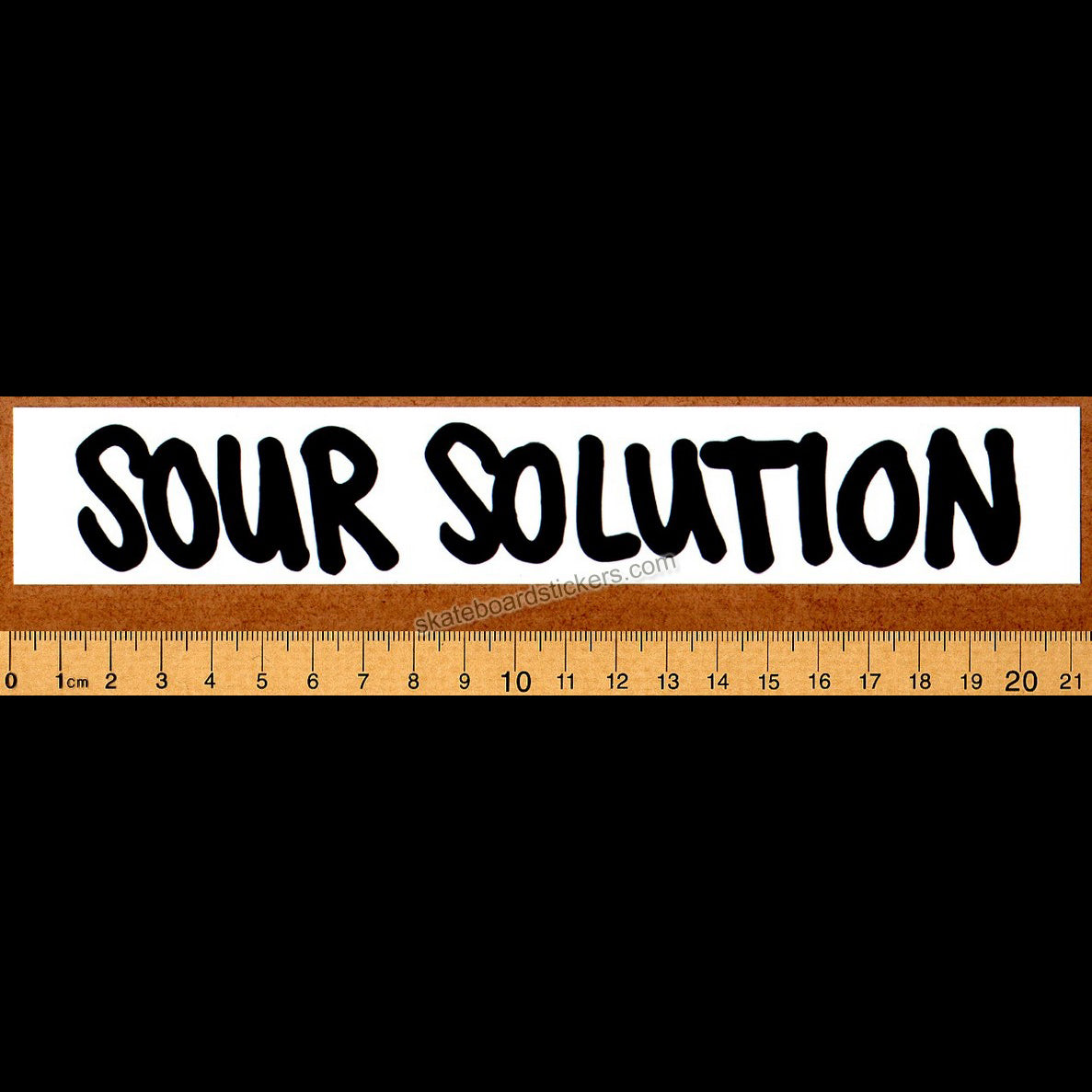 Sour Solution Skateboards Skateboard Sticker - Tag Logo - SkateboardStickers.com