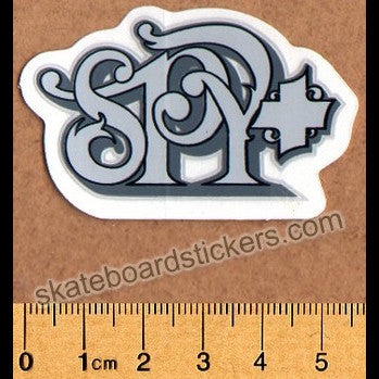 Spy Optic Sunglasses Skateboard Sticker - small grey - SkateboardStickers.com