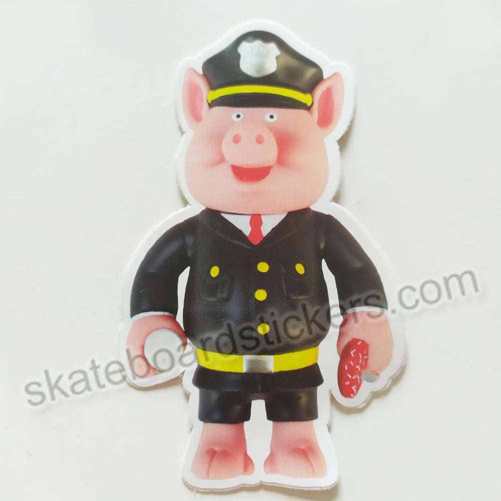 StrangeLove Skateboard Sticker - Pig Black - SkateboardStickers.com
