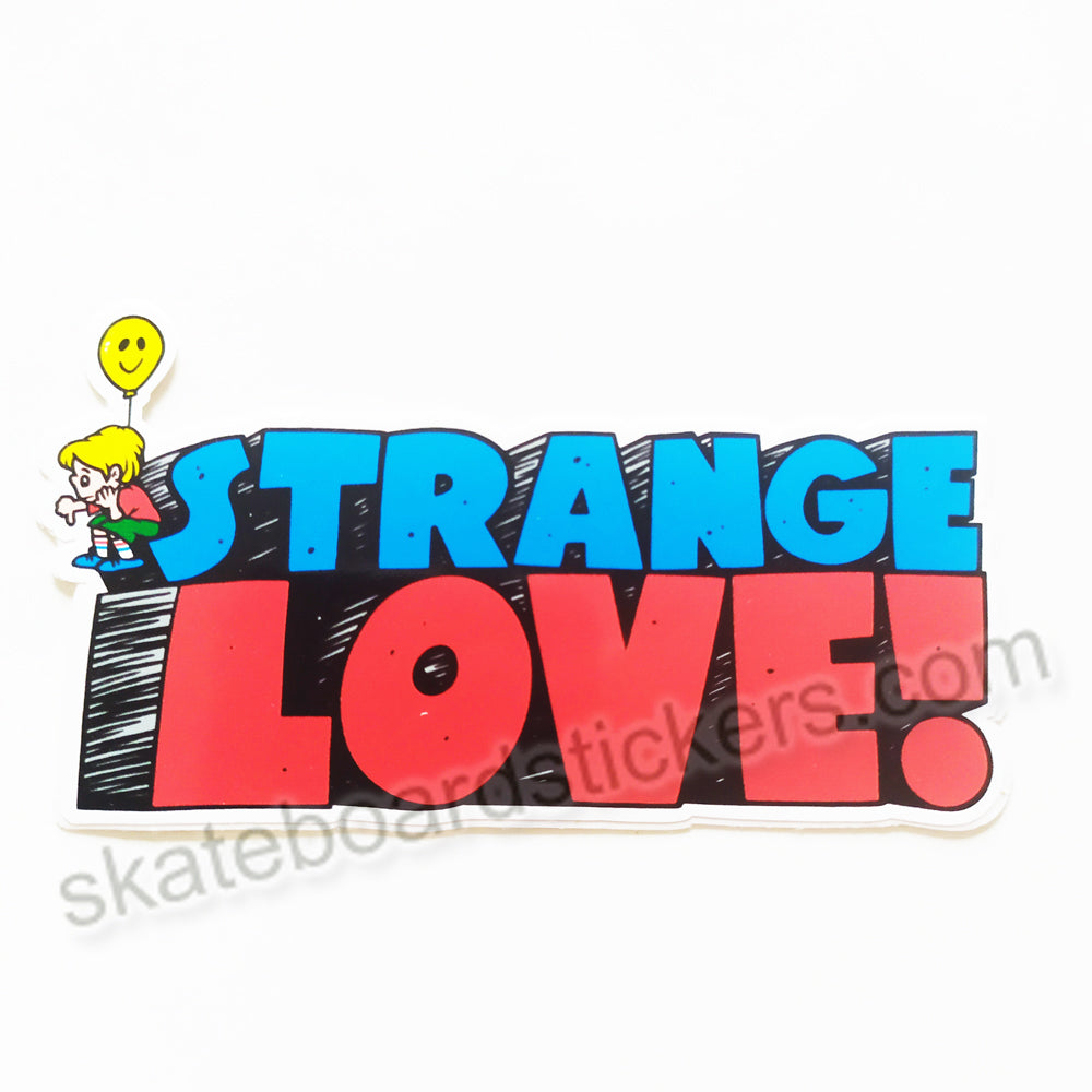 StrangeLove Skateboard Sticker - Balloon Logo - SkateboardStickers.com
